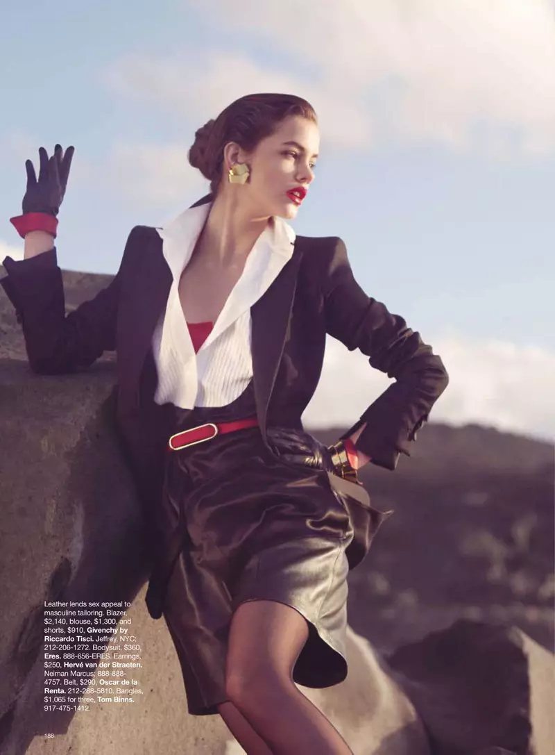 Barbara Palvin nataon'i Benjamin Alexander Huseby ho an'ny Harper's Bazaar US Mey 2010