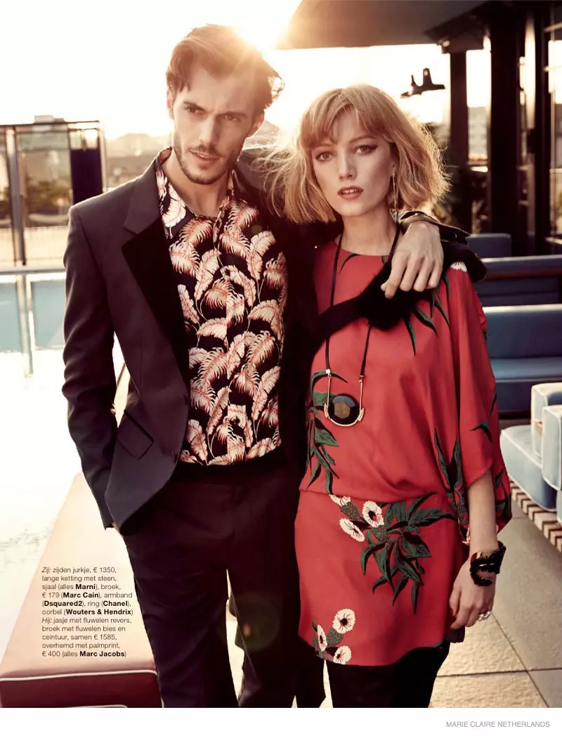 Lou & Federico Wear Date Night Style za Marie Claire Nizozemska