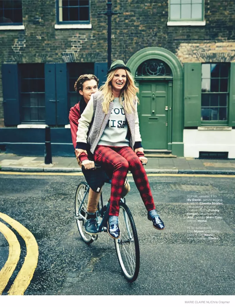 Sophie & Pete Star a Fall Love Story per a Marie Claire Netherlands