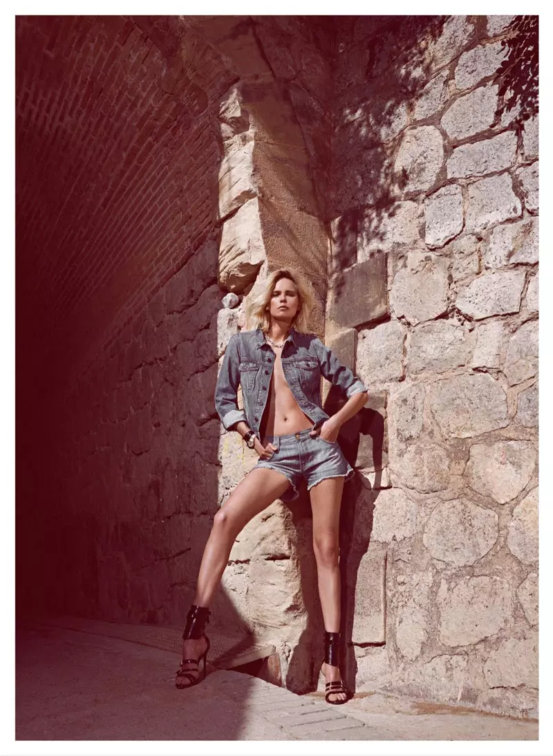 Dewi Driegen Dons Denim por Koray Birand en Grazia Hispanio majo 2013