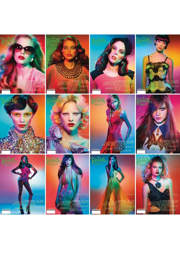 Fabkis Revue de Modes Spring/Summer 2010 Covers | 12 Ntxhais los ntawm Thierry Le Gouès s