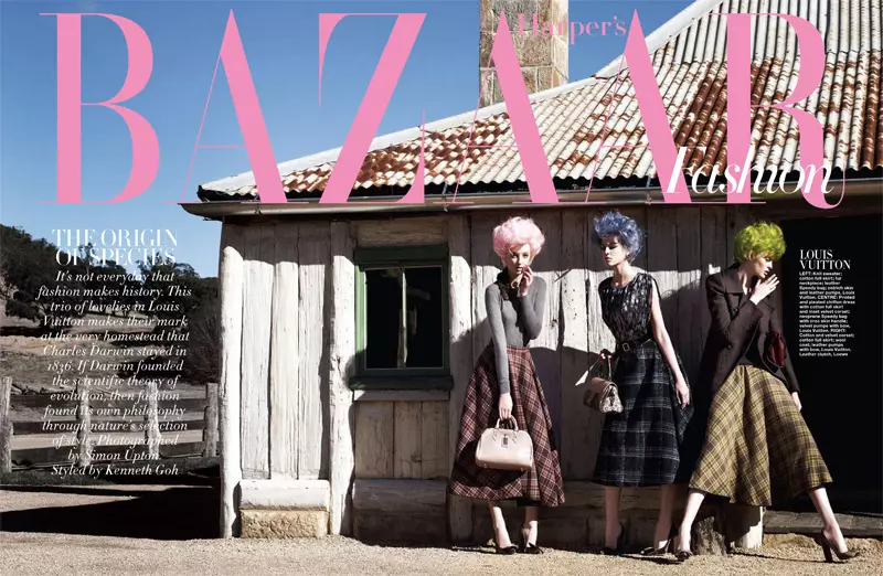 Bonde la Wanasesere na Simon Upton kwa Harper's Bazaar Singapore Septemba 2010