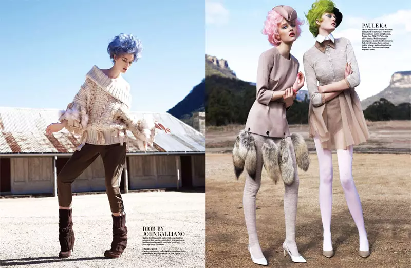 Harper's Bazaar Singapore 2010년 9월을 위한 Simon Upton의 인형의 계곡