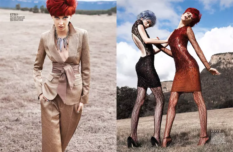 Bonde la Wanasesere na Simon Upton kwa Harper's Bazaar Singapore Septemba 2010