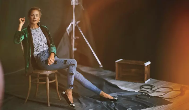 Carolyn Murphy fer með aðalhlutverkið í Anthropologie í nóvember 2017