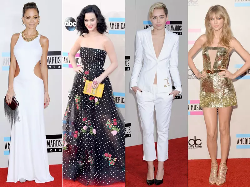 Taylor Swift၊ Katy Perry၊ Miley Cyrus + 2013 AMAs တွင် နောက်ထပ် Star Style