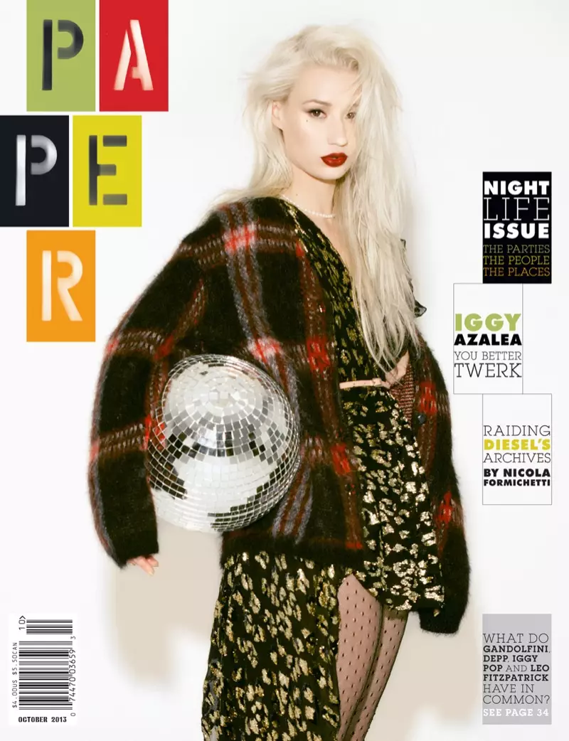 Iggy Azalea Stars in Paper's October 2013 Cover Story ni Harper Smith