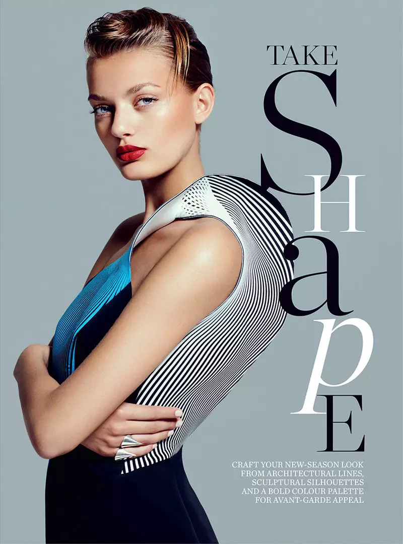 Bregje Heinen Marie Claire Avstraliya üçün formalaşır, Oktyabr 2012, Kevin Sinclair