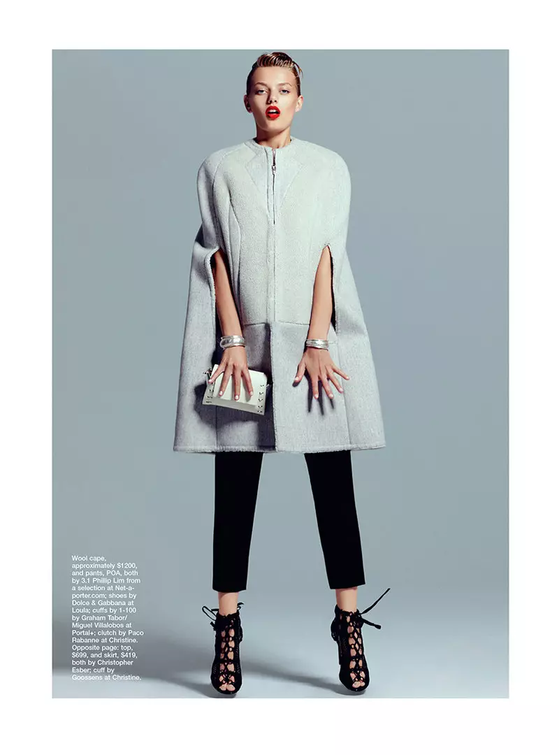 Bregje Heinen ya Haɓaka don Marie Claire Australia Oktoba 2012 na Kevin Sinclair