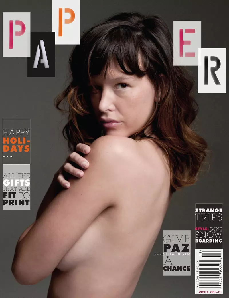 Paz de la Huerta ji hêla Theo Wenner ve ji bo Paper Winter 2010/2011