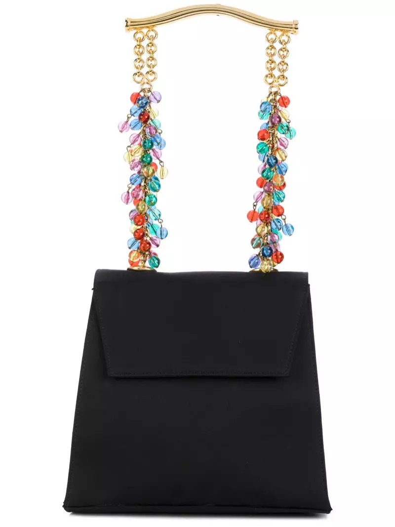 Versace Vintage Beaded Strap Evening Tote $4,304