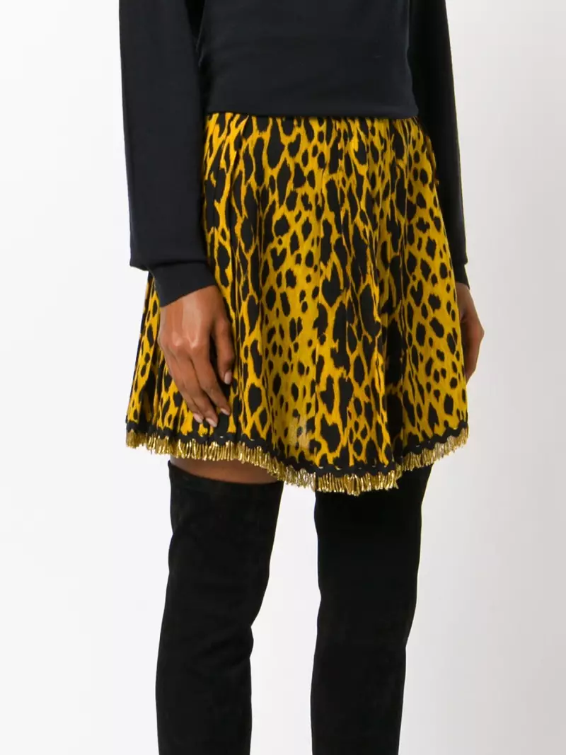 Versace Vintage Leopard Print Mini Skirt $2,822