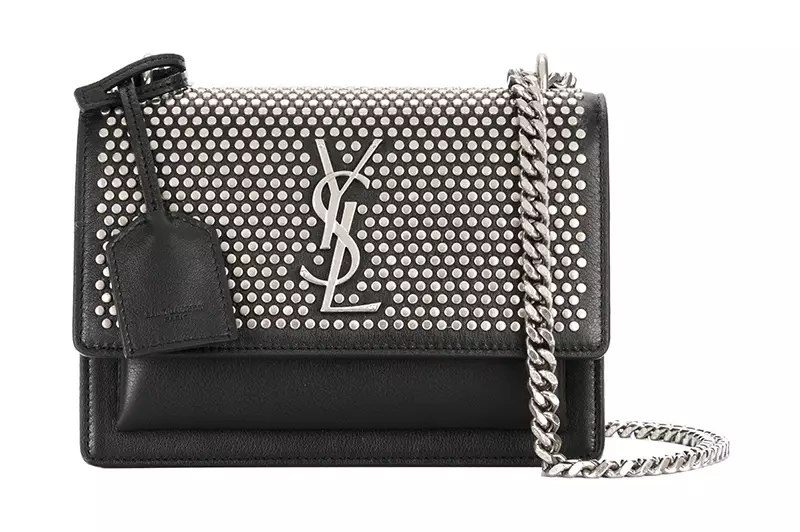 Saint Laurent Studded Mini Sunset Sak $2,290