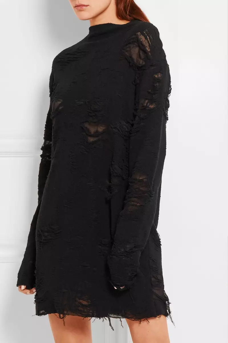 Anja Rubik x Iro Iriza Distressed Cotton Blend Terry Miniklänning