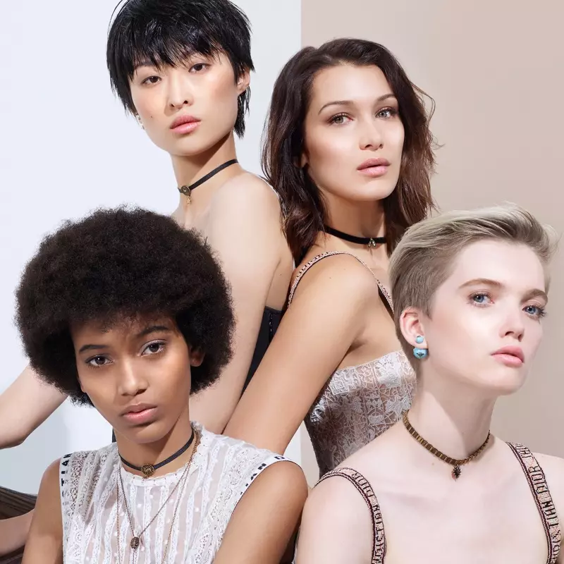 Bella Hadid gabung karo Ruth Bell, Chu Wong lan Manuela Sanchez kanggo kampanye Dior Backstage