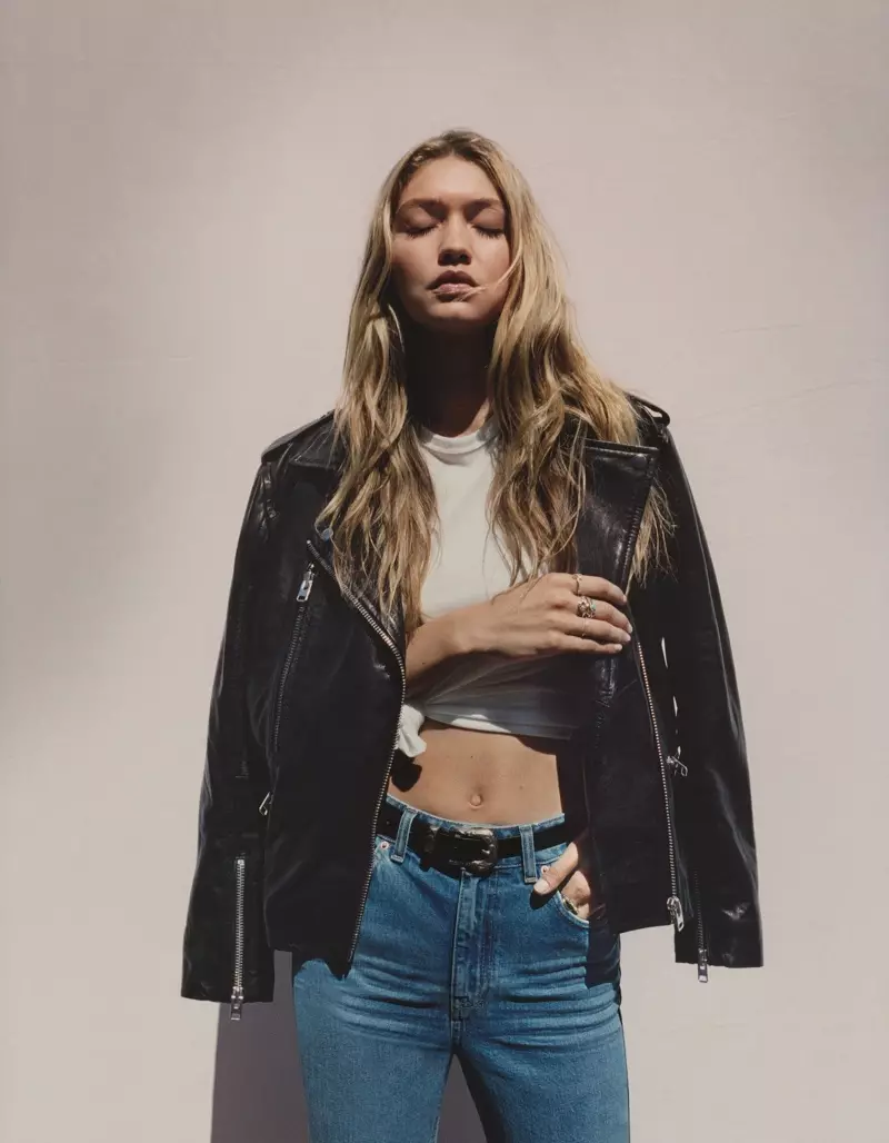 Gigi Hadid rokkar afslappaðan stíl í haustherferð Topshop 2015