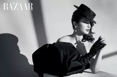 Priyanka Chopra poseeraa ylellisissä tyyleissä Harper's Bazaar Arabiassa