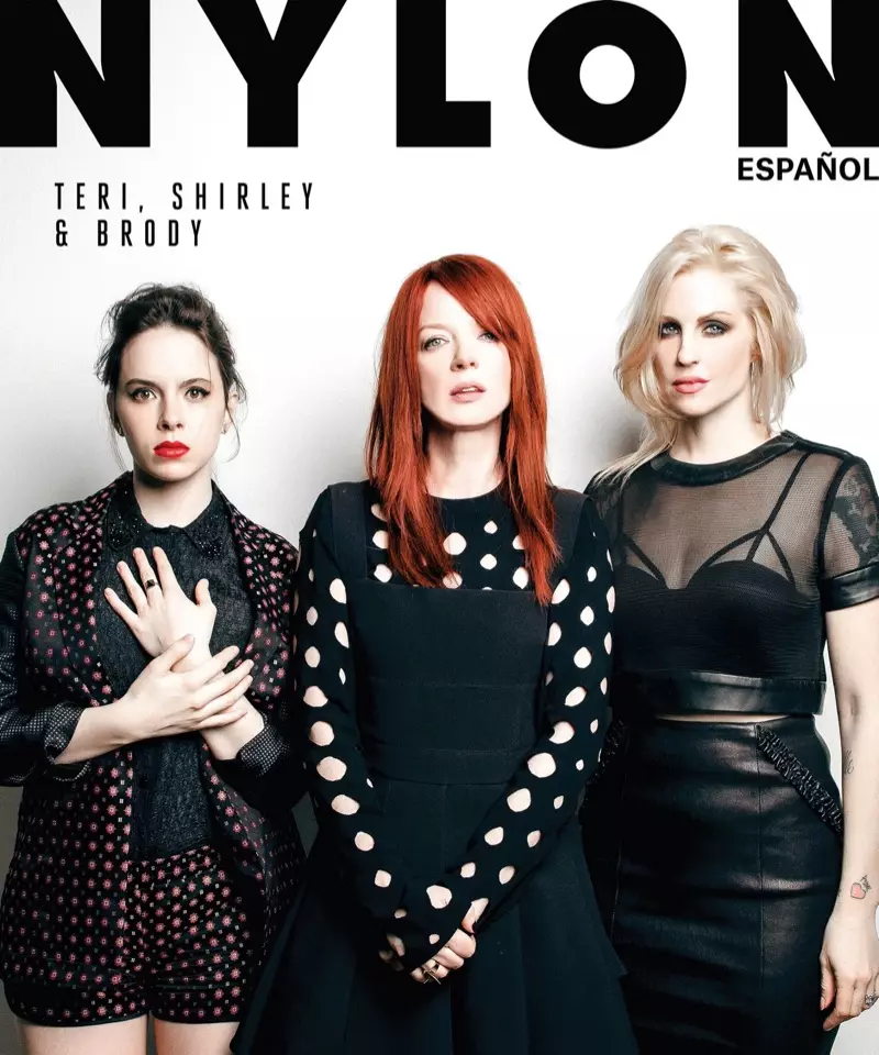 Teri Suarez, Shirley Manson kaj Brody Dalle Thorne sur Nylon Español marto 2015 Kovro