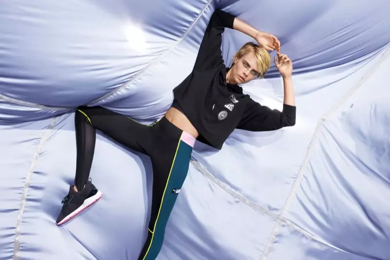 Model og skuespillerinde Cara Delevingne stiller op til en ny PUMA-kampagne