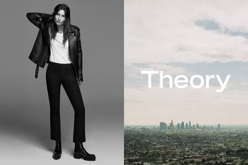 릴리 알드리지(Lily Aldridge)가 Theory의 2017 봄-여름 캠페인에 출연했습니다.