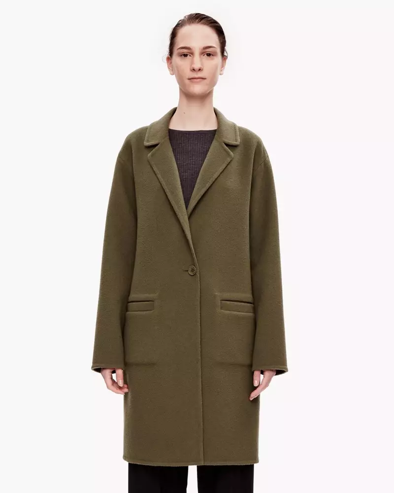 Teory Double Face Wool Cashmere Unconstructed Coat