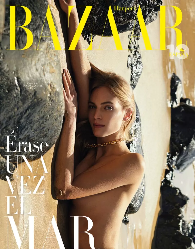 Vanessa Axente präsentiert Outdoor-Mode in Harper's Bazaar Spanien