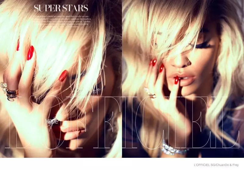 Rita Ora ist Smokin’ Hot in L’Officiel Singapore Shoot