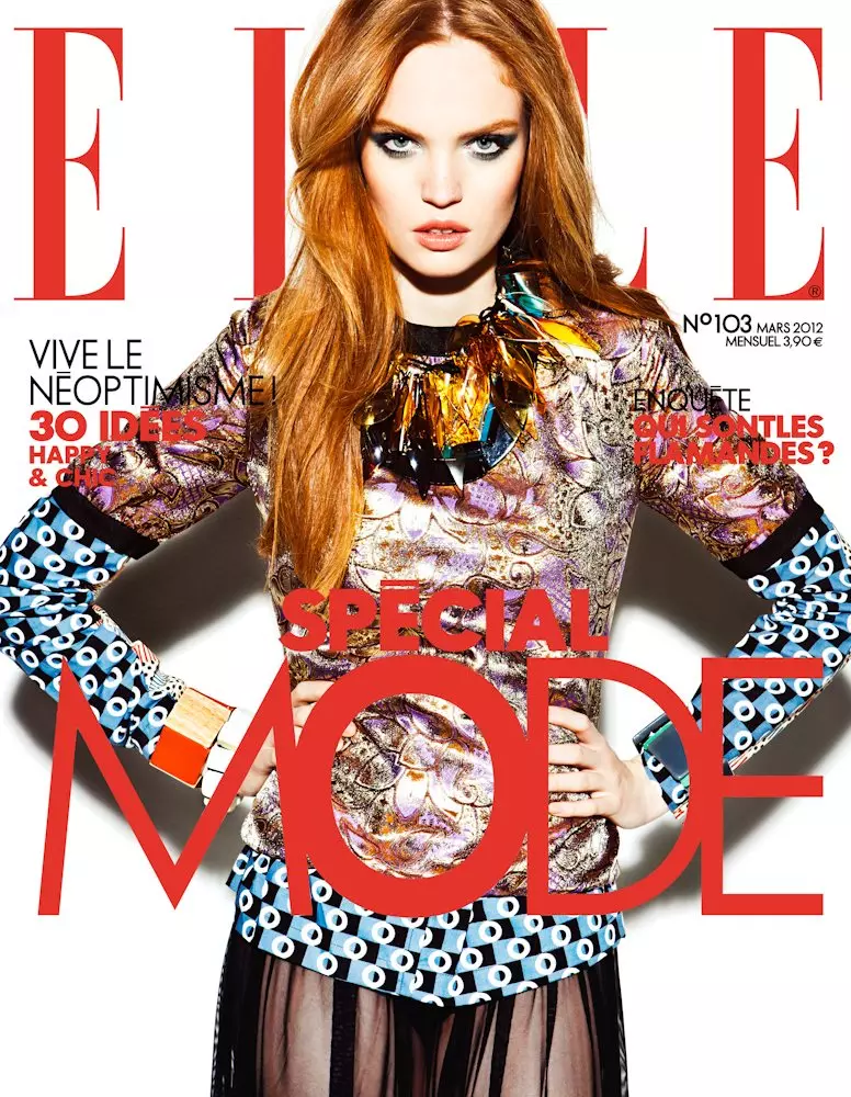 Luisa Bianchin deur Hicham Riad vir Elle Belgium Maart 2012