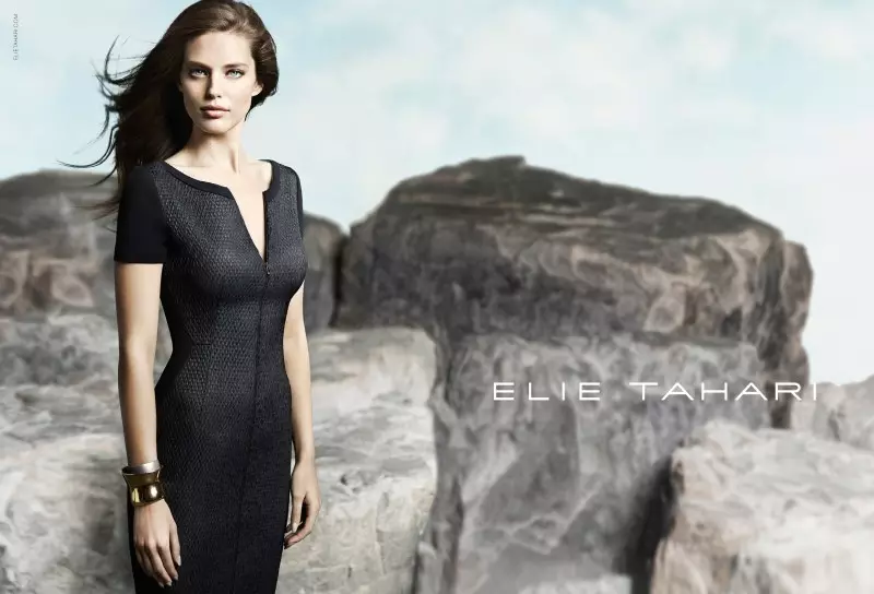 Emily DiDonato frontt Elie Tahari's lente 2013 campagne door Diego Uchitel