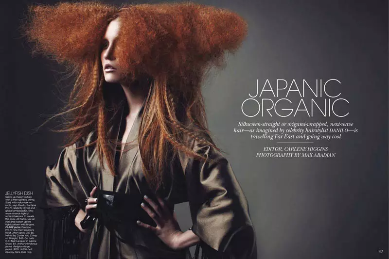 Emily Ruhl en Emily Fox modellen Japansk-ynspirearre skientme foar Flare's March Issue