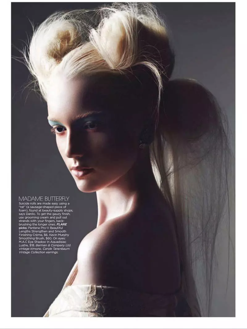 Emily Ruhl en Emily Fox modellen Japansk-ynspirearre skientme foar Flare's March Issue