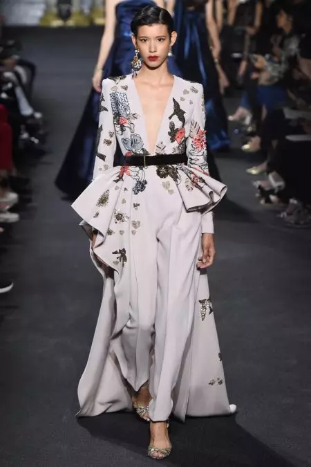 Elie Saab wetara New York Skyline ka ọ daa Haute Couture