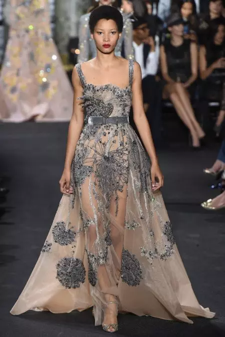 Elie Saab pote Skyline nan New York nan Otòn Haute Couture