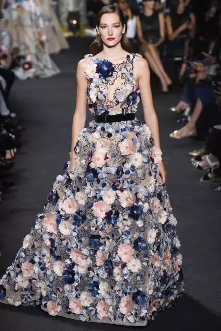 Elie Saab Azana Skyline ya New York Kugwa Haute Couture