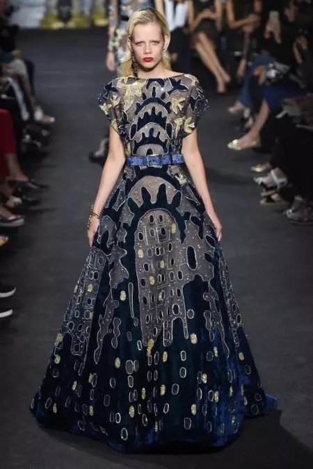 Elie Saab wetara New York Skyline ka ọ daa Haute Couture