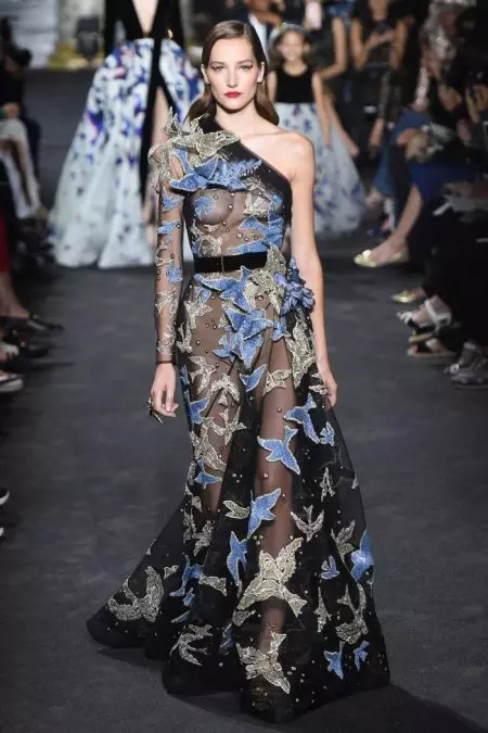 Elie Saab wetara New York Skyline ka ọ daa Haute Couture