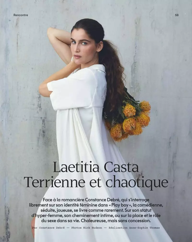Laetitia Casta 为 Marie Claire France 打造梦幻礼服