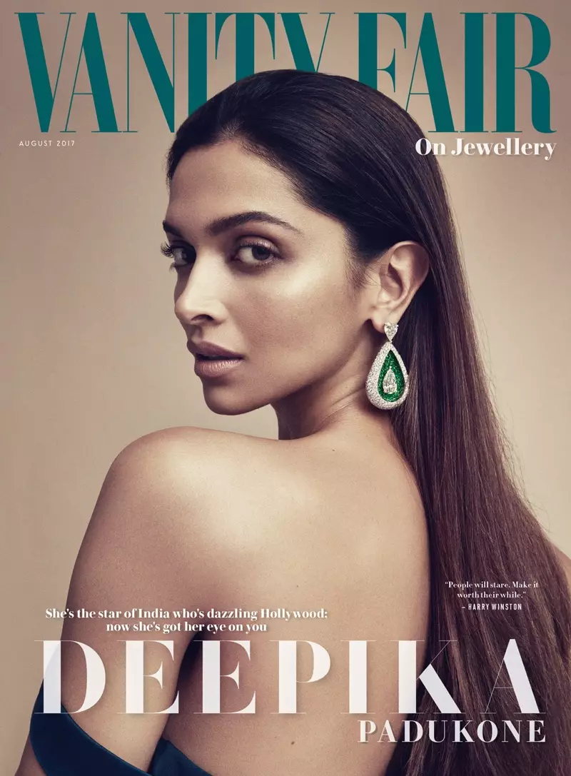 Deepika Padukone sou Vanity Fair sou Bijou Out 2017 Cover