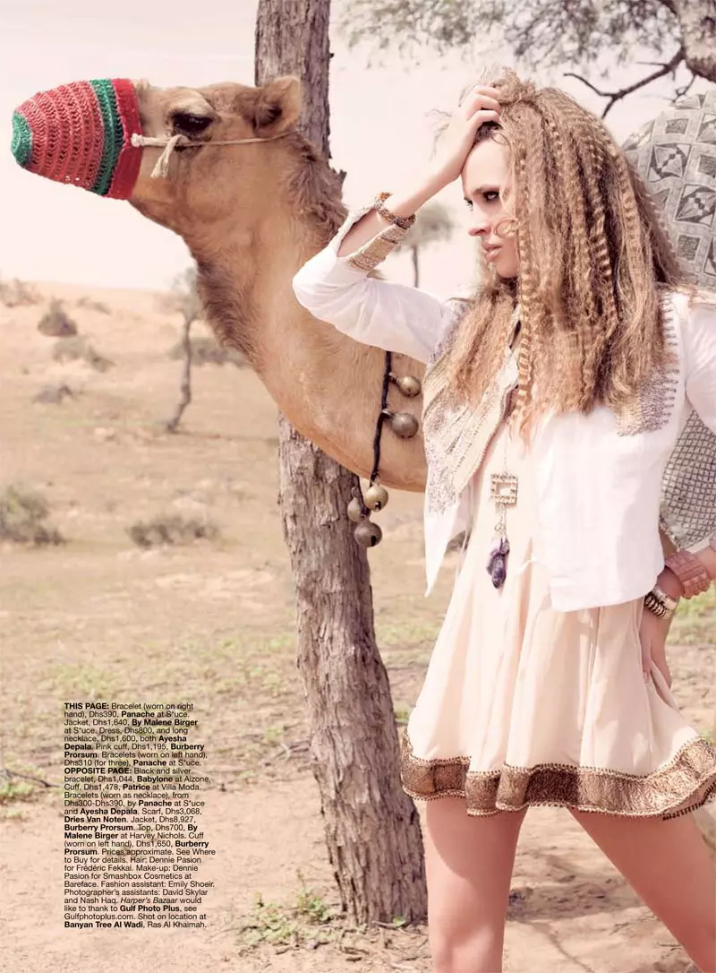 Alexandra B, Melissa Rodwell už Harper's Bazaar Arabia 2010 m. gegužės mėn