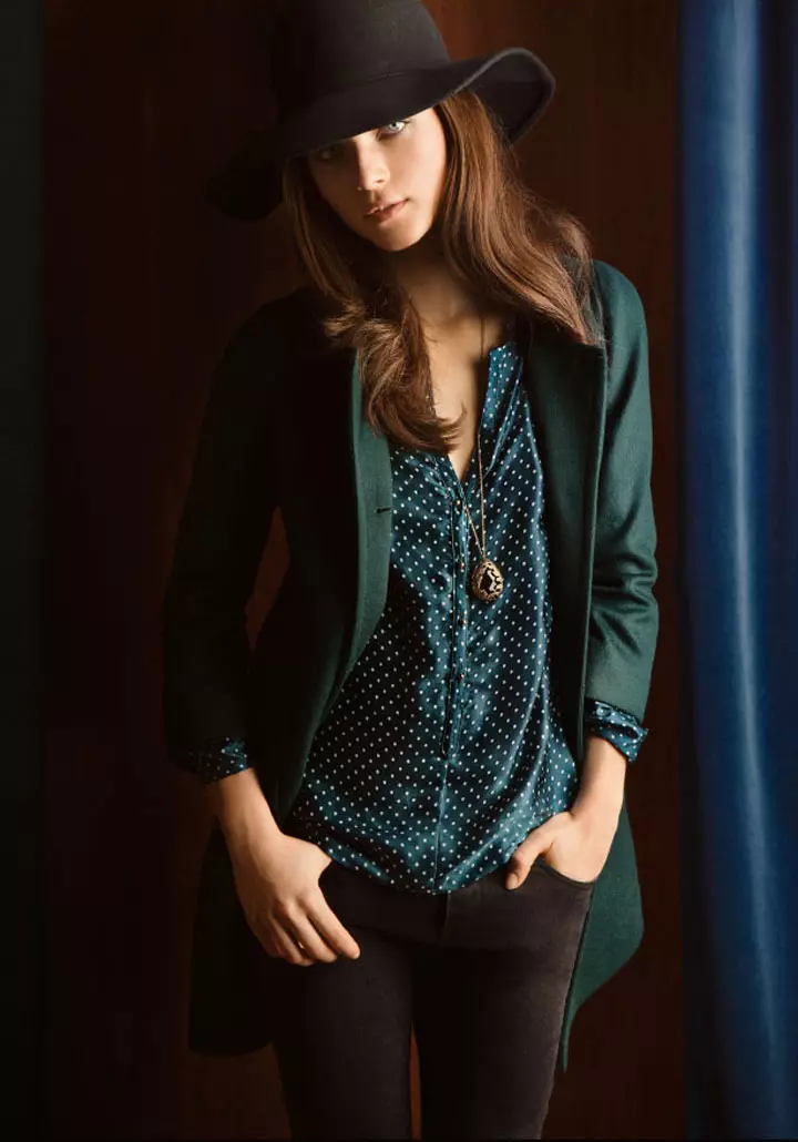 Anna de Rijk fir Massimo Dutti Dezember 2011 Lookbook