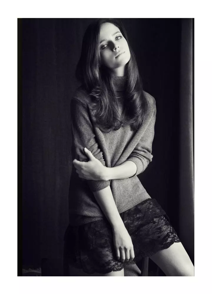 Anna de Rijk rau Massimo Dutti Lub Kaum Ob Hlis 2011 Lookbook