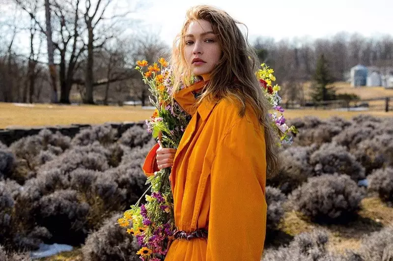 Gigi Hadid Vogue Tsjechoslowakije 2019 Cover Fashion Shoot