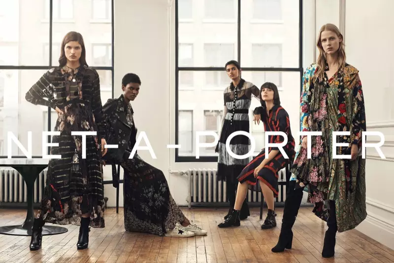 Net-a-Porter vendos fushatën vjeshtë-dimër 2016 në SoHo, Nju Jork