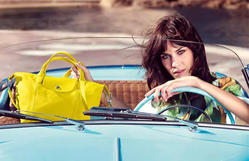 Alexa Chung para a campanha de primavera de 2014 da Longchamp