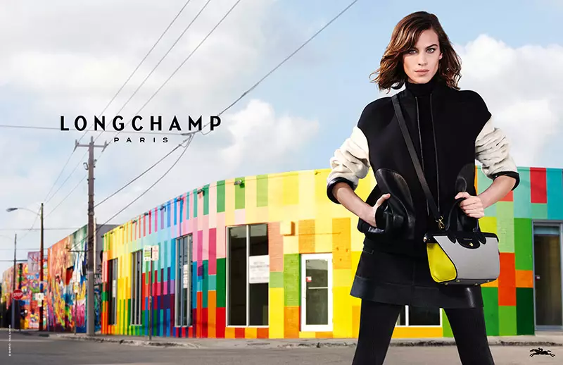 Alexa Chung pikeun Longchamp ragrag 2015 kampanye