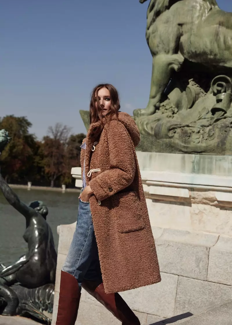 Cóta Fada Shearling Mango Faux