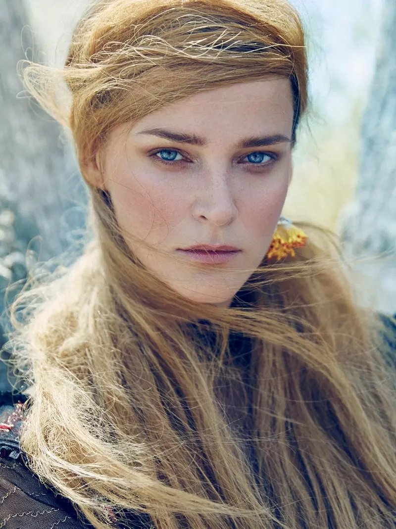 Carmen Kass is a Nature Girl in Vogue Ukraine Editorial