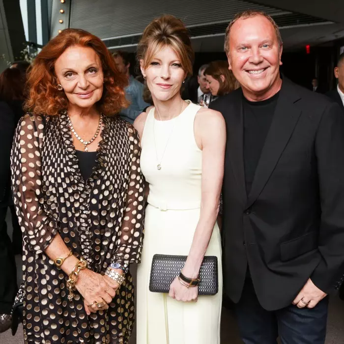 Diane Von Furstenberg, Robbie Myers en Michael Kors