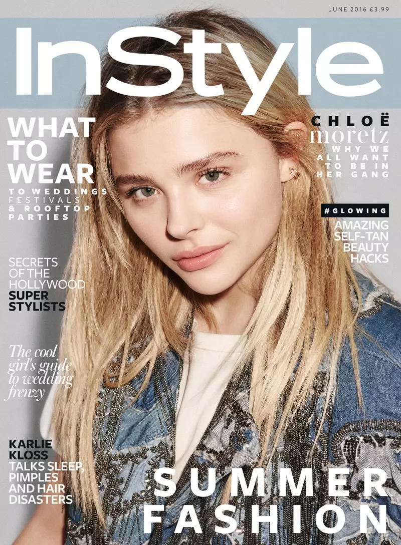 Chloe Grace Moretz 在 InStyle UK 2016 年 6 月封面上