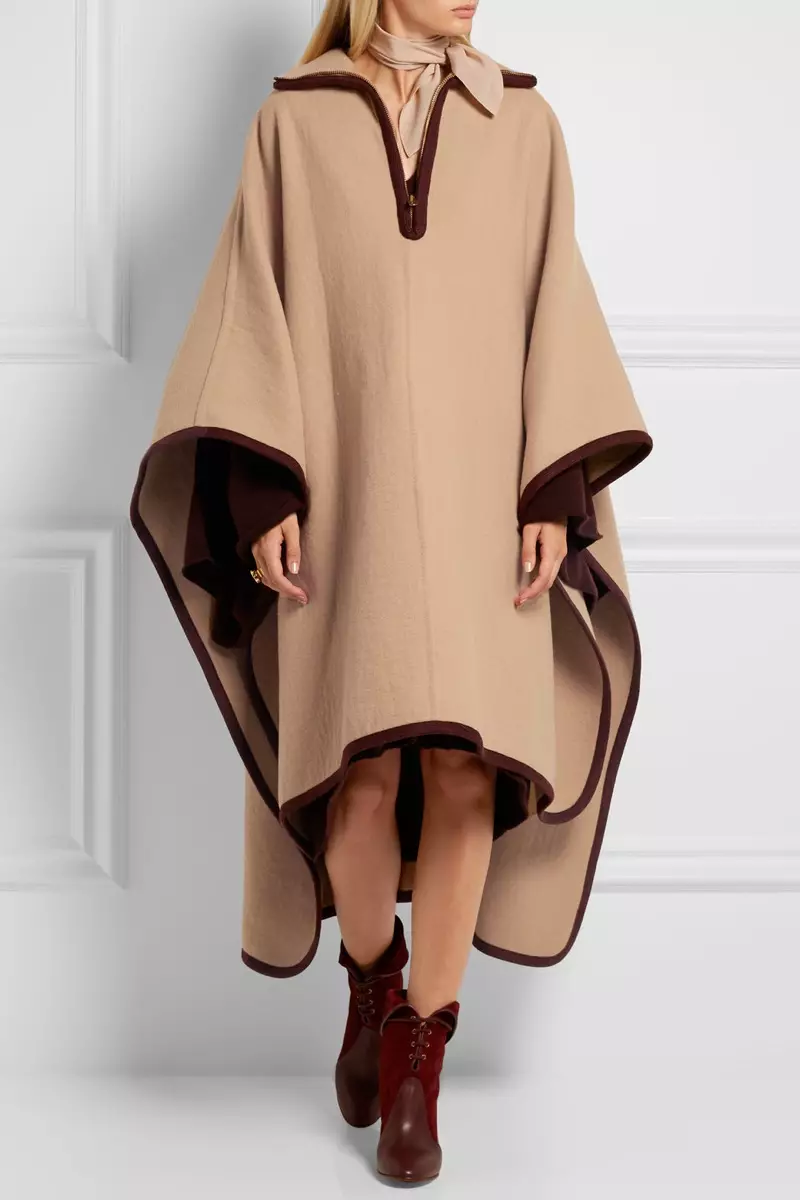 Chloe Wool ndi Cashmere Blend Cape